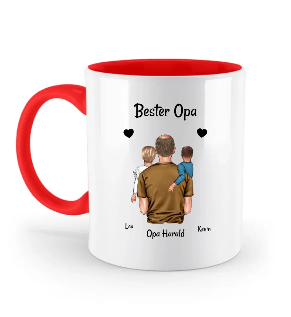 Opa Enkel Vatertagsgeschenk Tasse personalisiert - Cantty