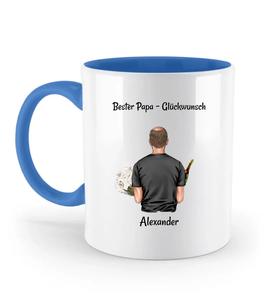 Tasse für Papa Geburtstagsgeschenk personalisiert - Cantty
