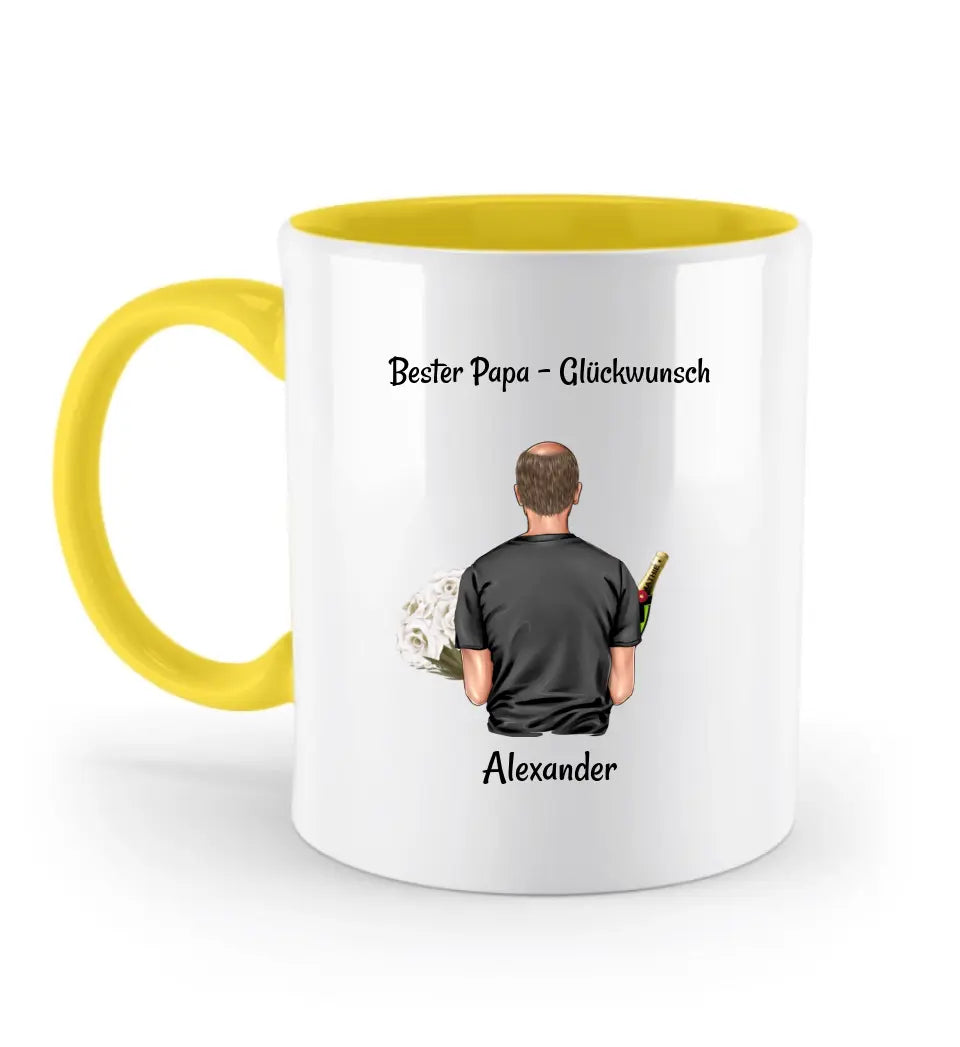 Tasse für Papa Geburtstagsgeschenk personalisiert - Cantty