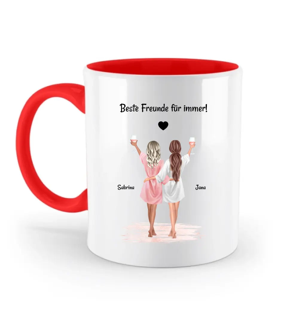JGA personalisierte Tasse beste Freundin & Braut - Cantty
