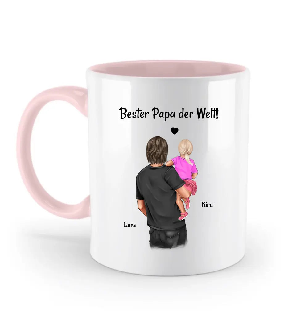 Vater Tochter Tasse mit Namen & Spruch - Cantty