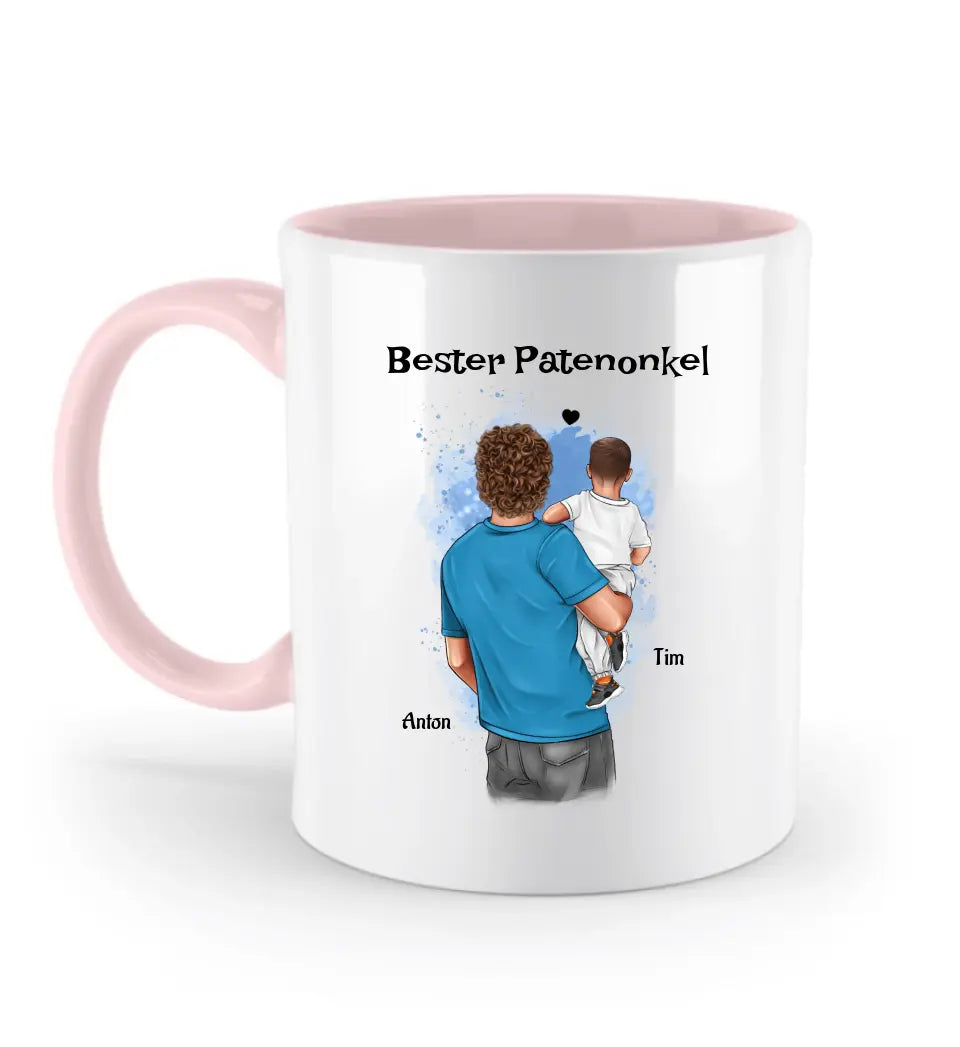 Patenonkel Tasse personalisiert Geschenk von Patenkind Junge - Cantty