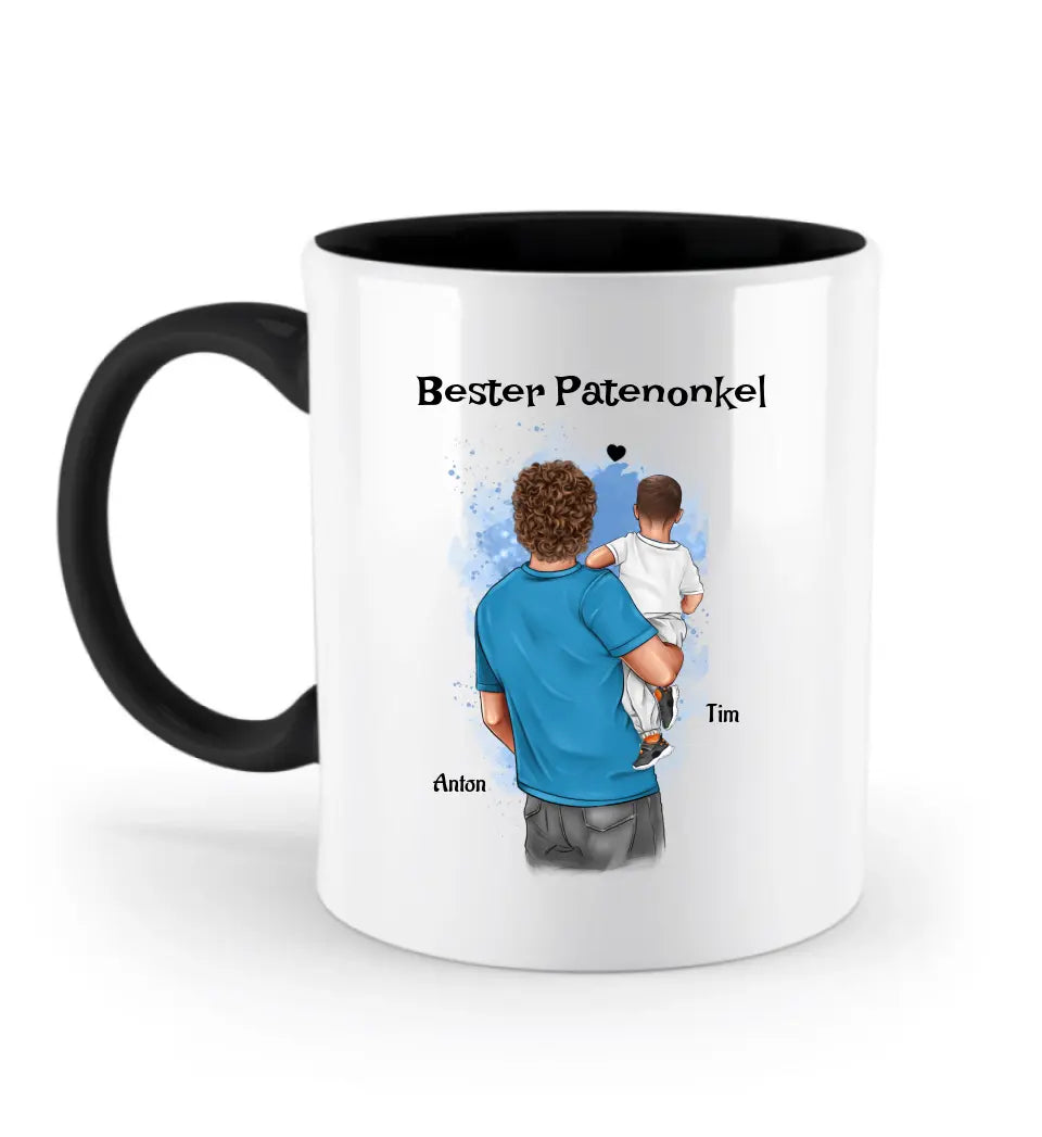 Patenonkel Tasse personalisiert Geschenk von Patenkind Junge - Cantty