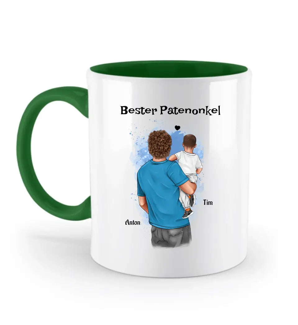 Patenonkel Tasse personalisiert Geschenk von Patenkind Junge - Cantty