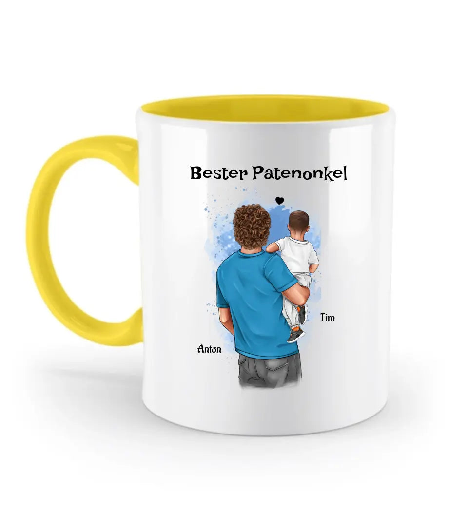 Patenonkel Tasse personalisiert Geschenk von Patenkind Junge - Cantty