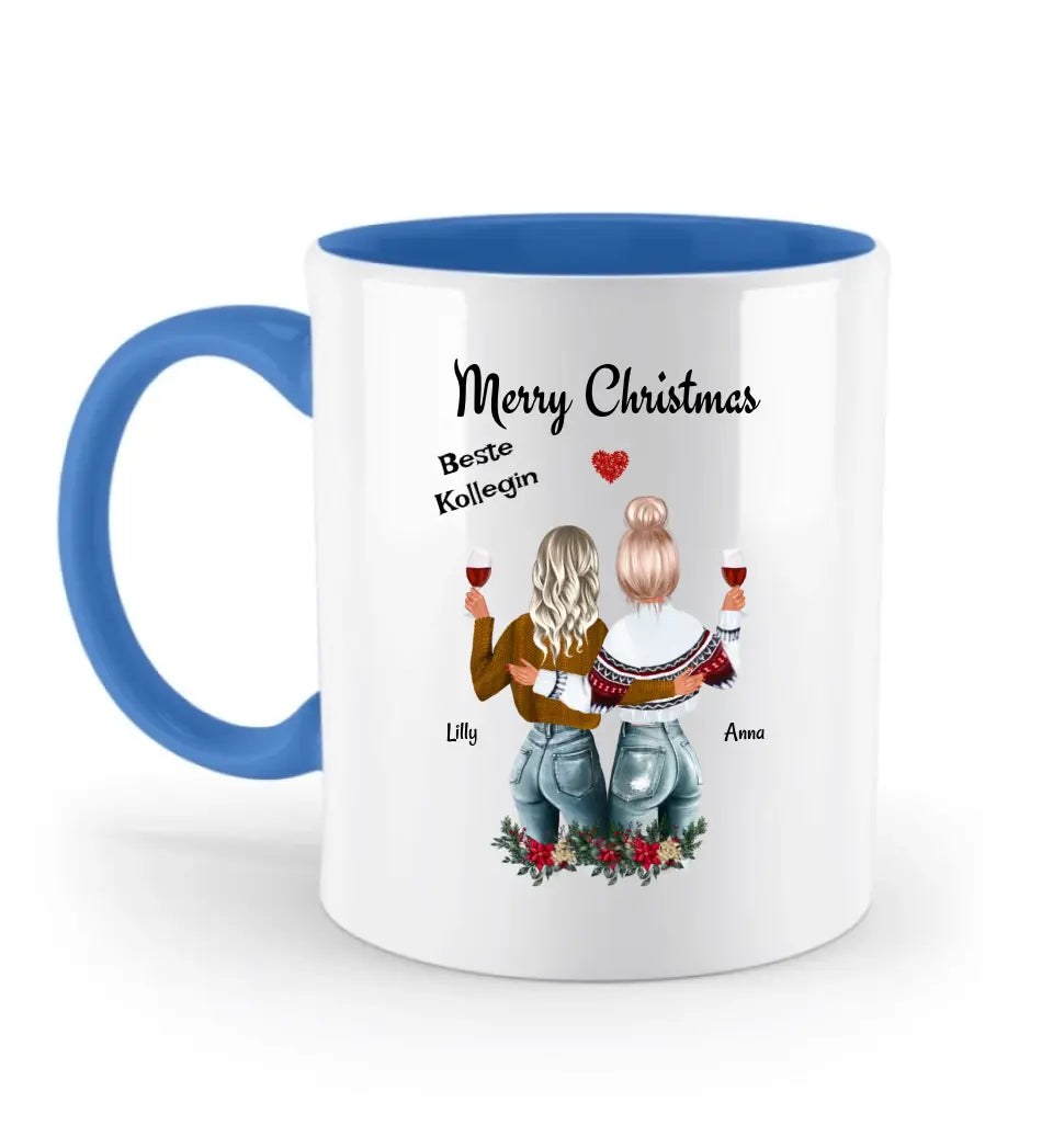 Kollegin Weihnachtsgeschenk Tasse personalisiert - Cantty