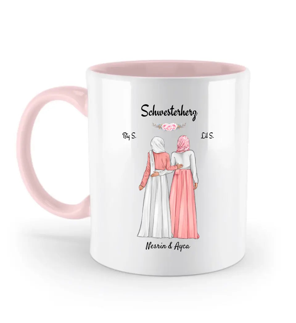 Schwester Tasse mit Kopftuch Hidschäb Burqa Kleidung - Cantty