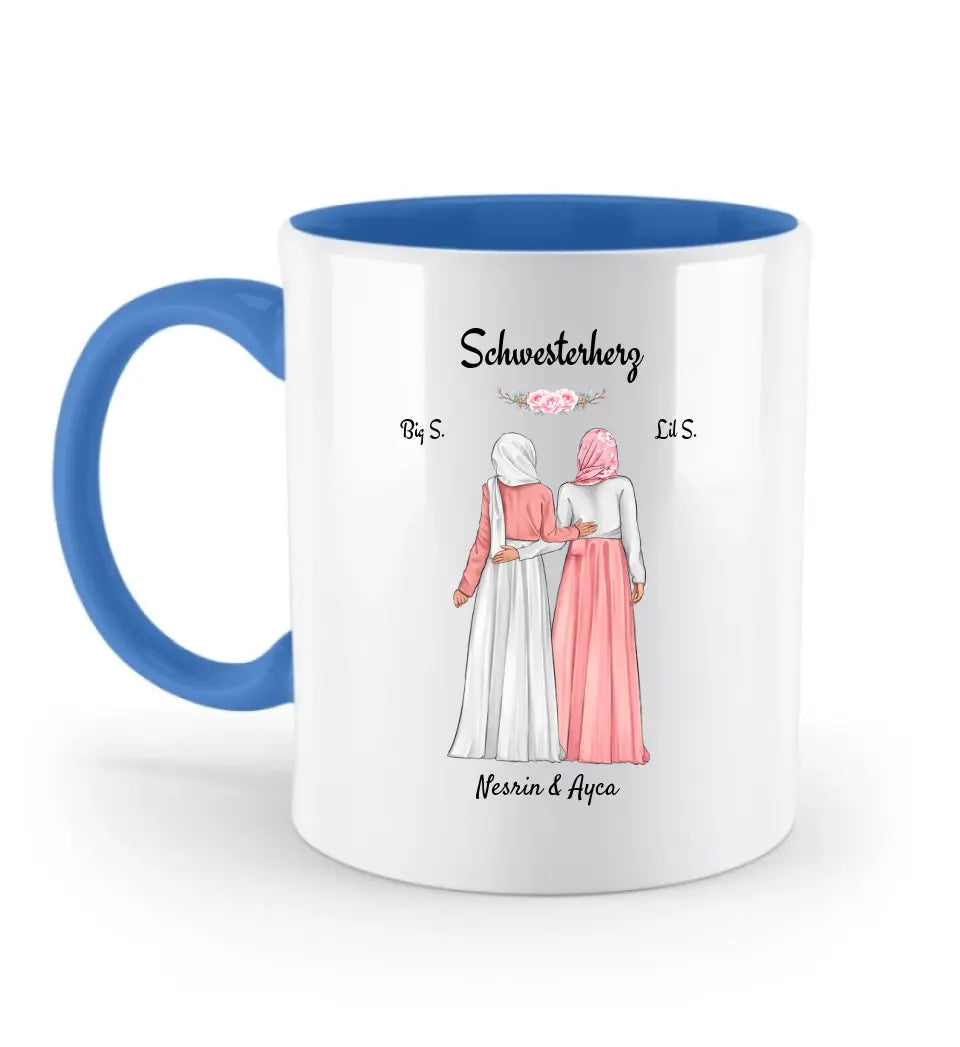 Schwester Tasse mit Kopftuch Hidschäb Burqa Kleidung - Cantty