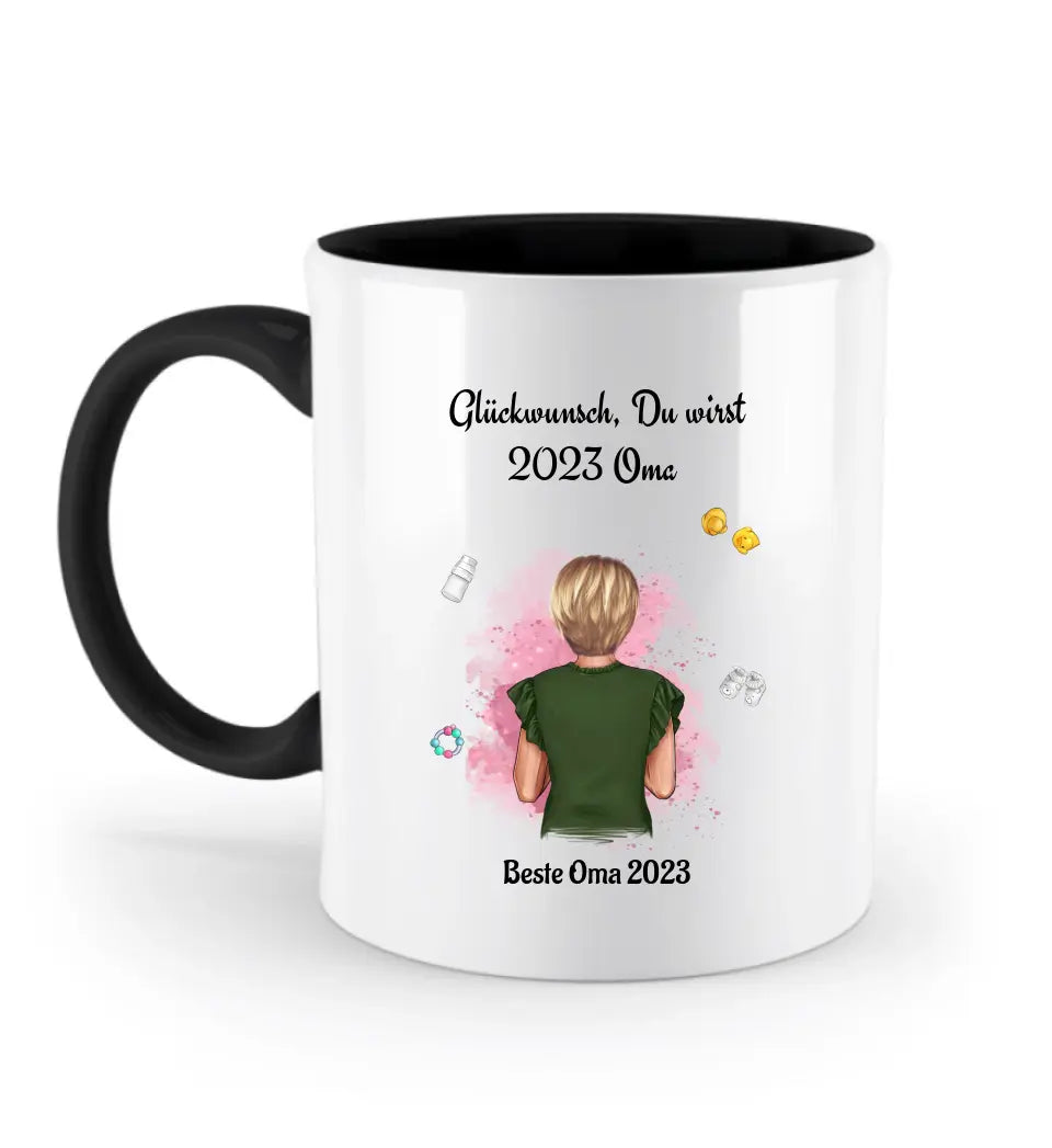 Geschenk Tasse du wirst Oma personalisiert - Cantty