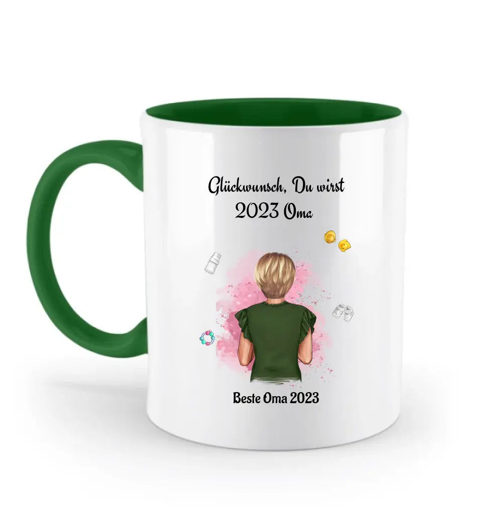 Geschenk Tasse du wirst Oma personalisiert - Cantty