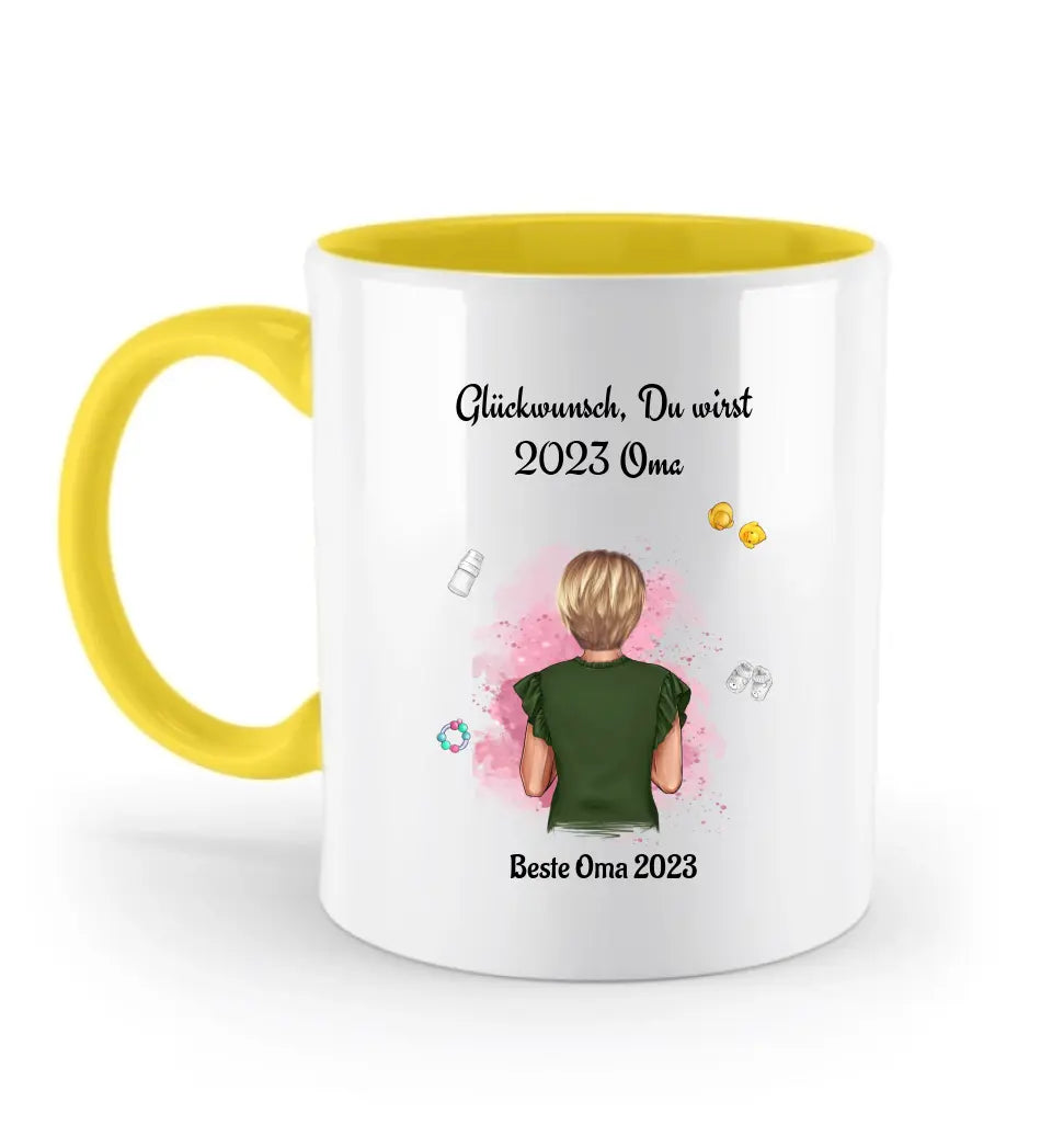 Geschenk Tasse du wirst Oma personalisiert - Cantty