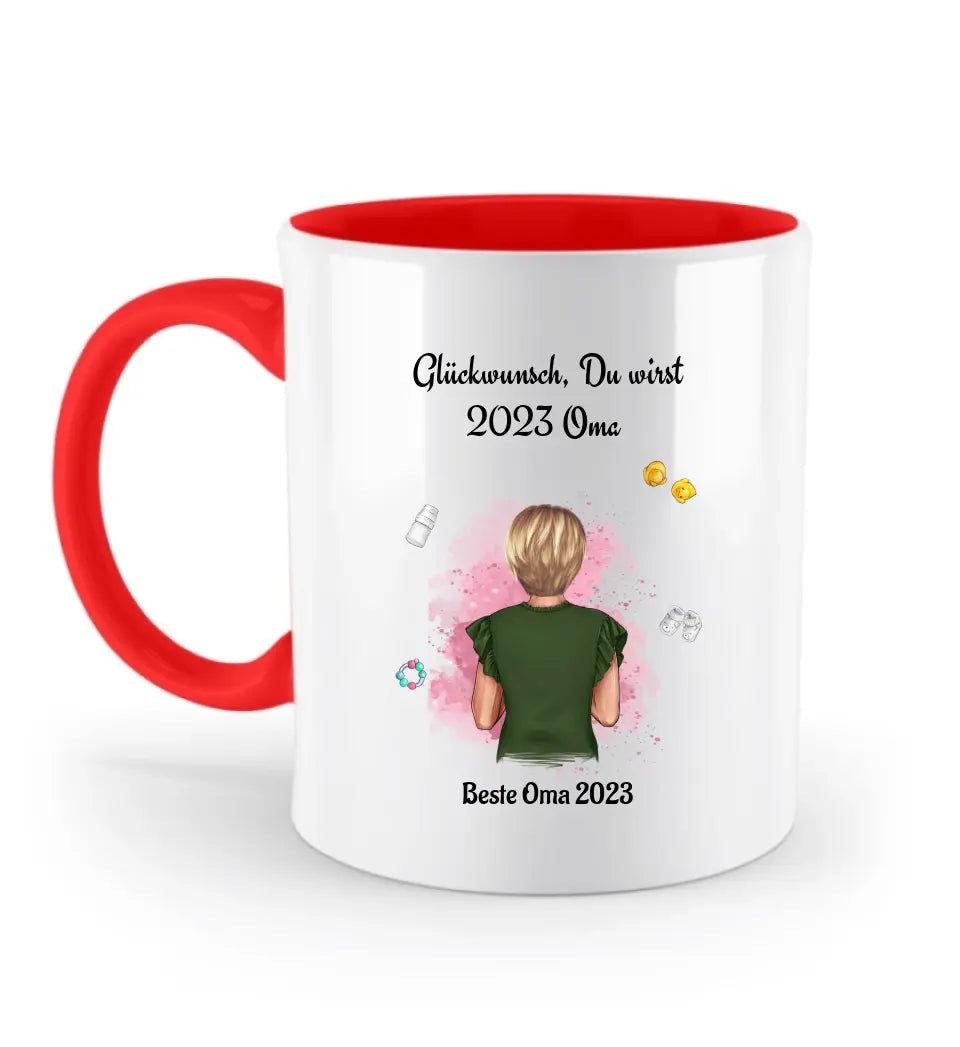 Geschenk Tasse du wirst Oma personalisiert - Cantty