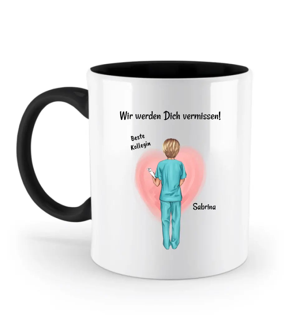 Krankenschwester Rente Abschied Tasse Geschenk personalisiert - Cantty