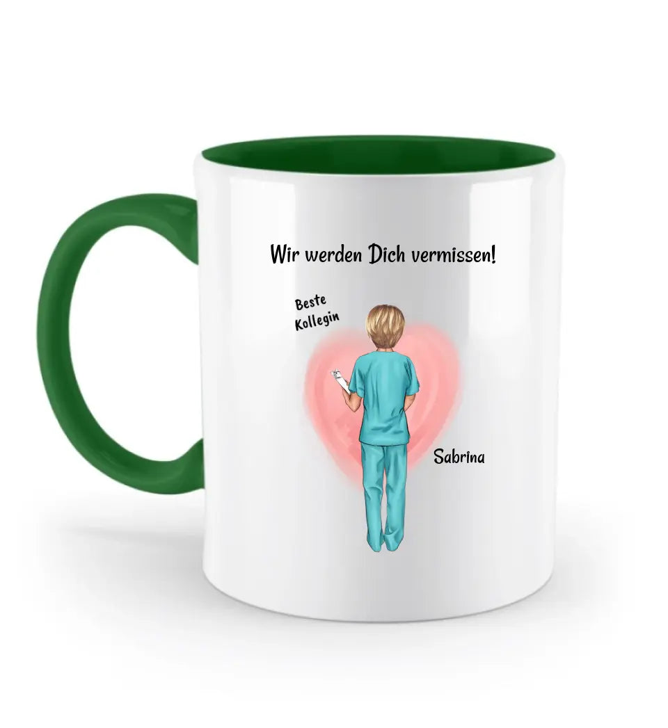 Krankenschwester Rente Abschied Tasse Geschenk personalisiert - Cantty