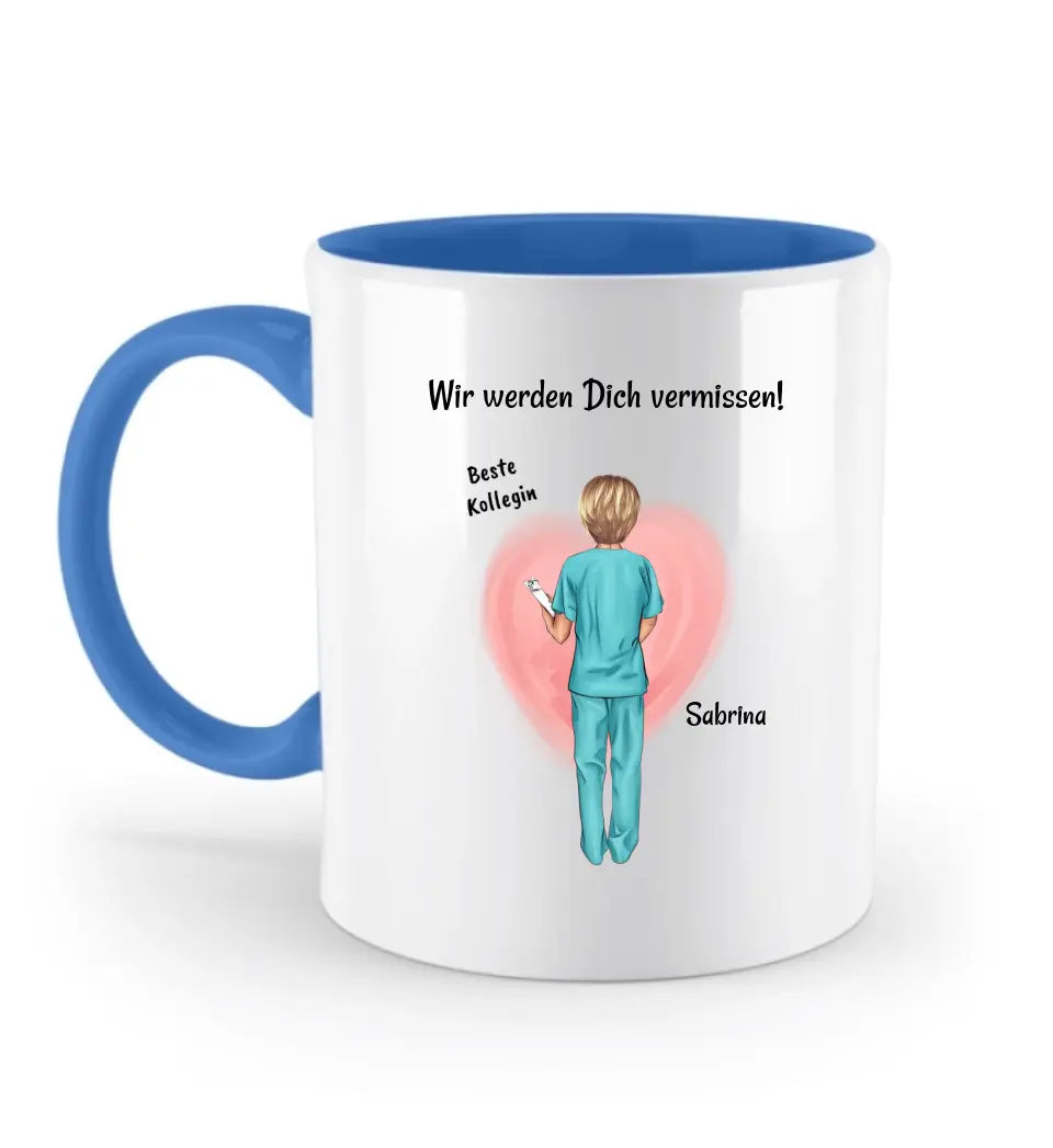 Krankenschwester Rente Abschied Tasse Geschenk personalisiert - Cantty