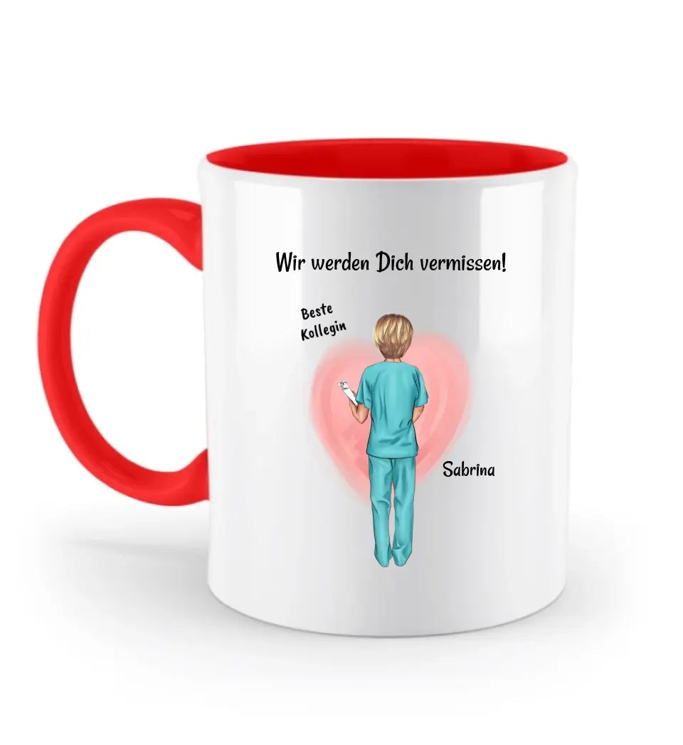 Krankenschwester Rente Abschied Tasse Geschenk personalisiert - Cantty