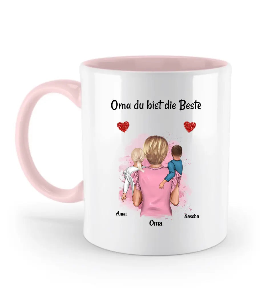 Geschenk Oma Tasse personalisiert mit Enkel gestalten - Cantty
