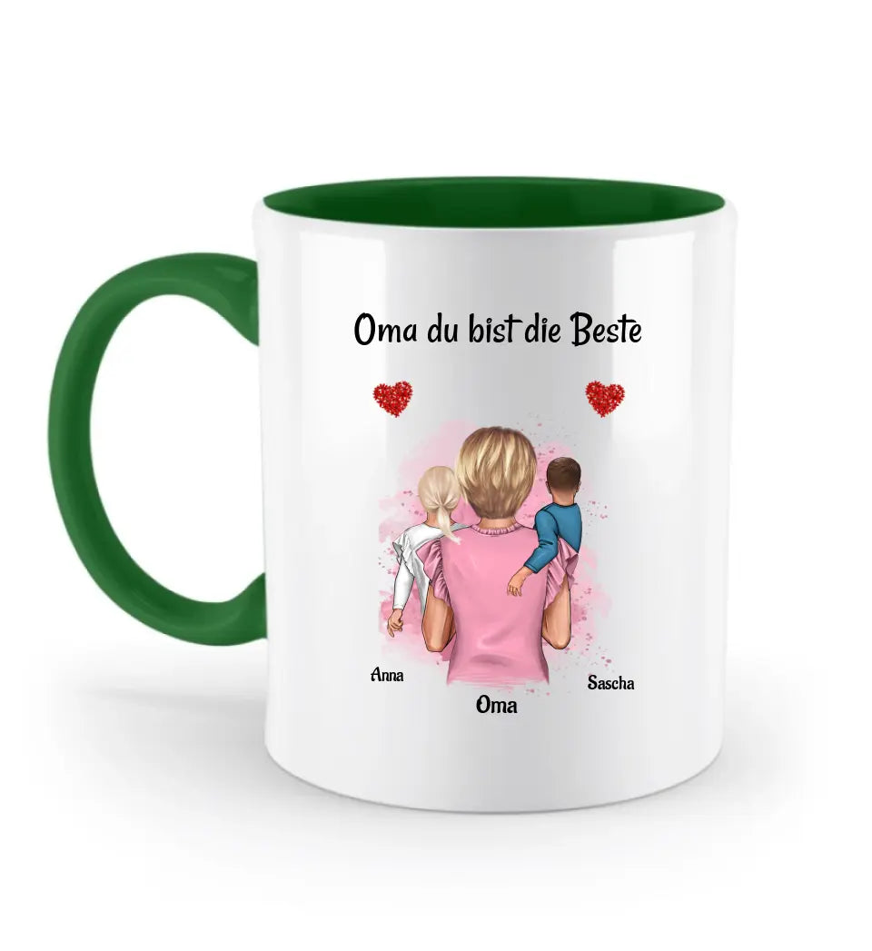 Geschenk Oma Tasse personalisiert mit Enkel gestalten - Cantty