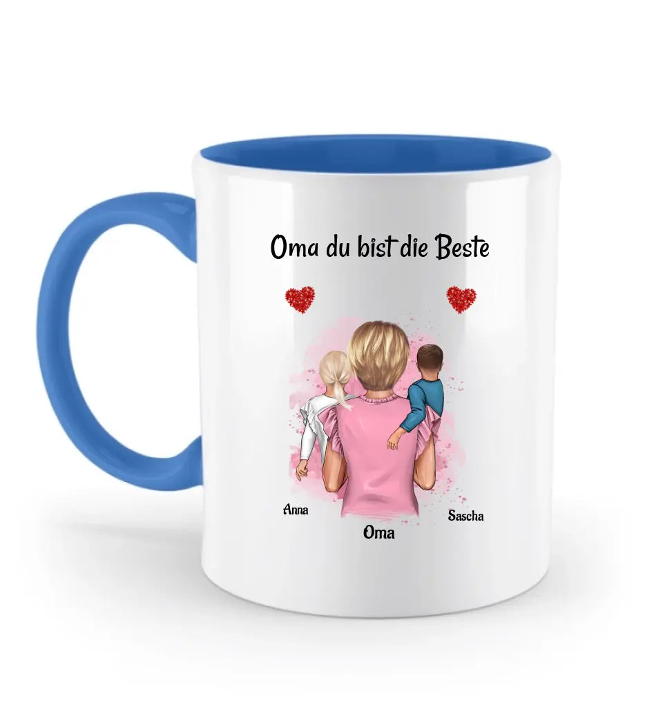 Geschenk Oma Tasse personalisiert mit Enkel gestalten - Cantty