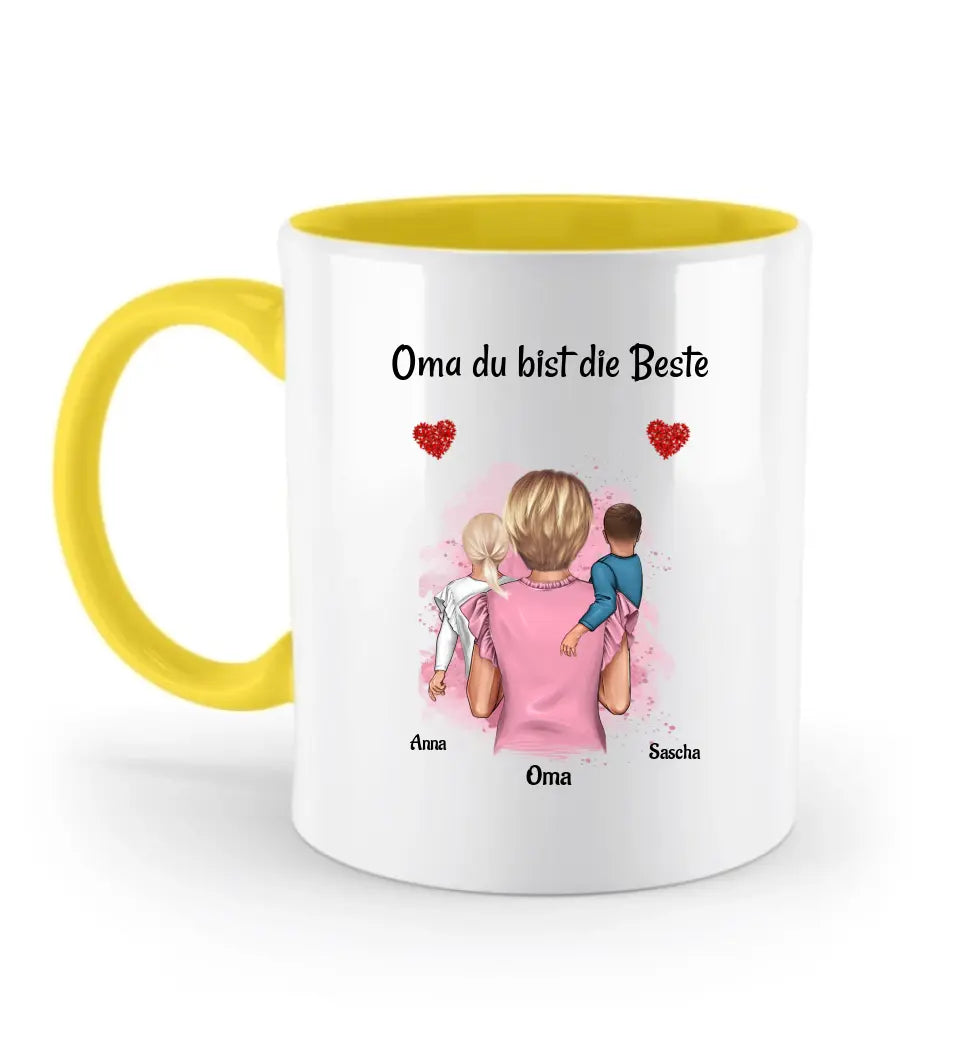 Geschenk Oma Tasse personalisiert mit Enkel gestalten - Cantty