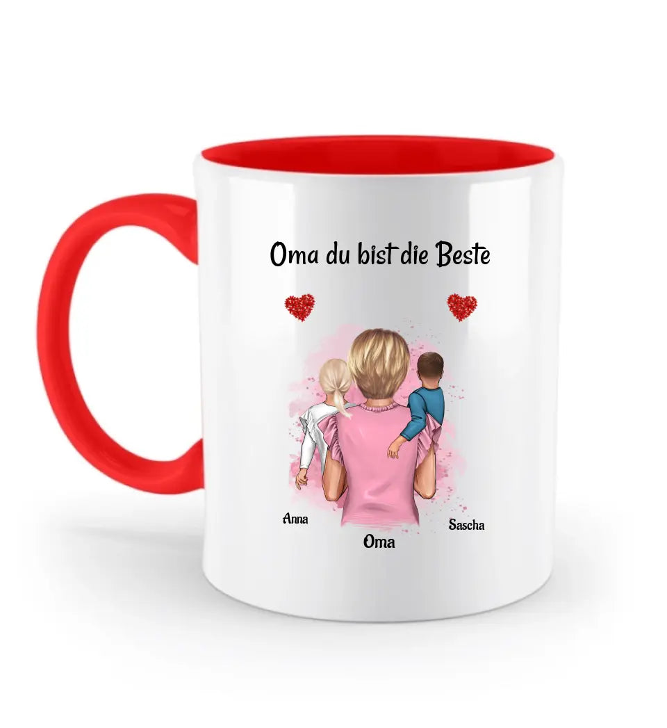 Geschenk Oma Tasse personalisiert mit Enkel gestalten - Cantty