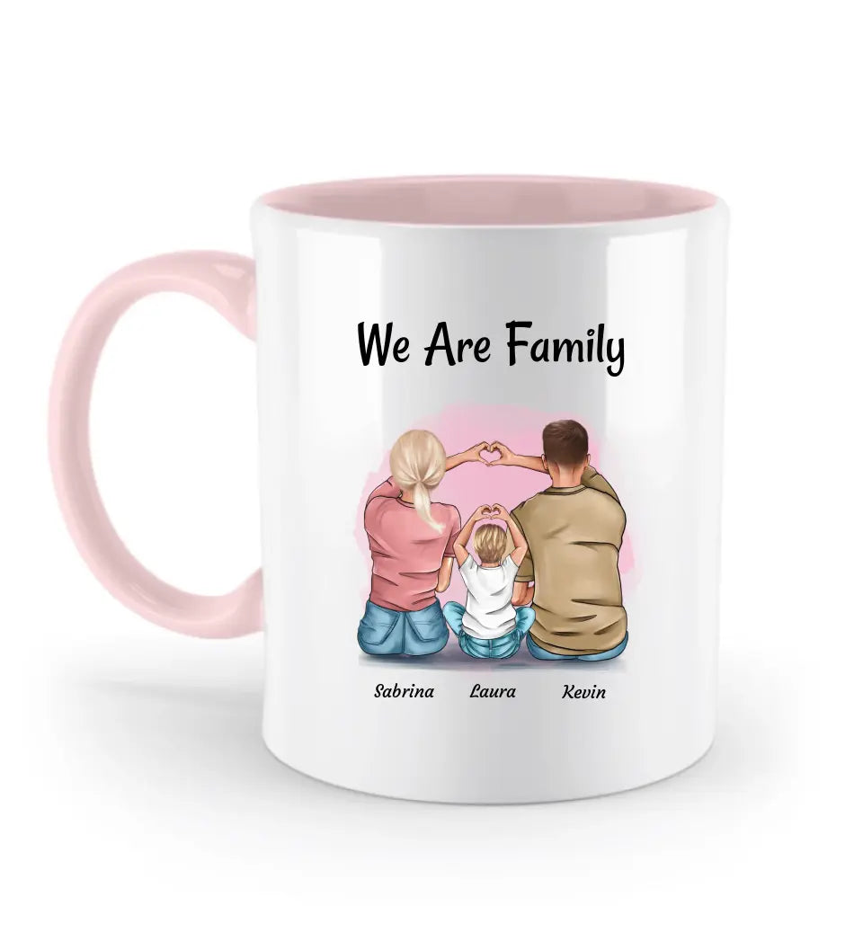 Mama Papa Kind Tasse personalisiert - Cantty