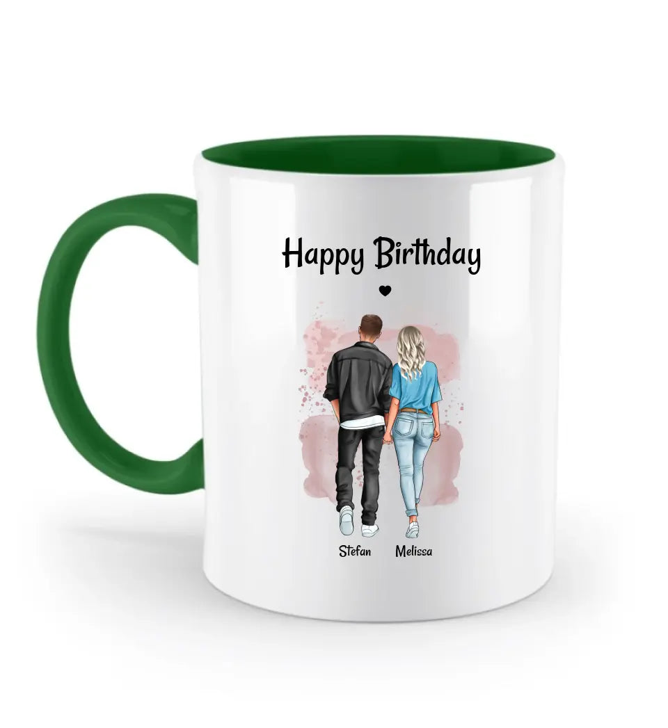 Geburtstag Tasse für Freundin von Freund personalisiert - Cantty