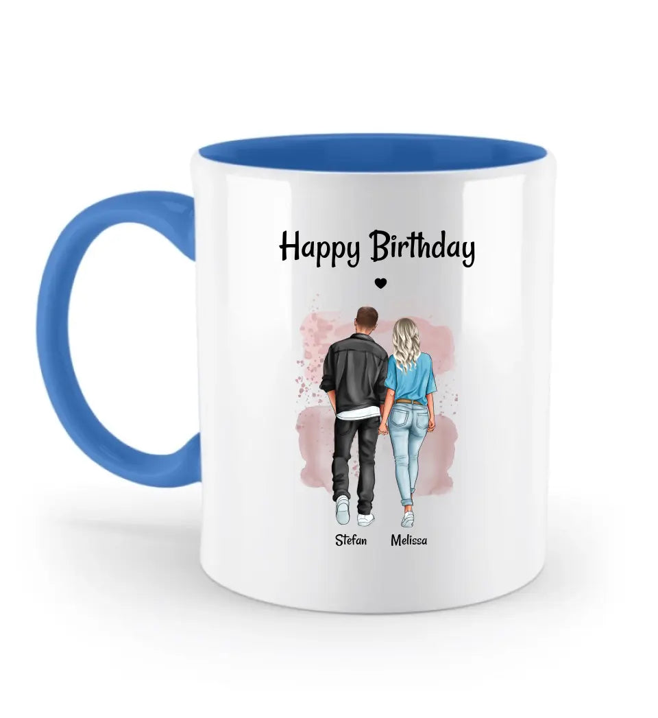Geburtstag Tasse für Freundin von Freund personalisiert - Cantty