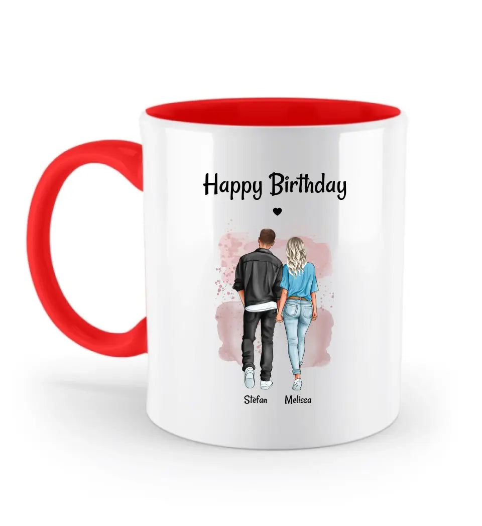 Geburtstag Tasse für Freundin von Freund personalisiert - Cantty