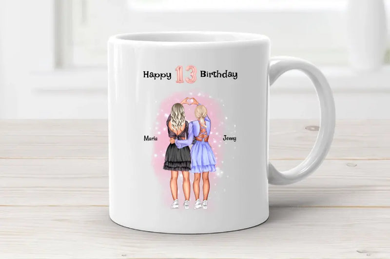 Beste Freundin Tasse Geschenk zum Geburtstag für Mädchen - Cantty
