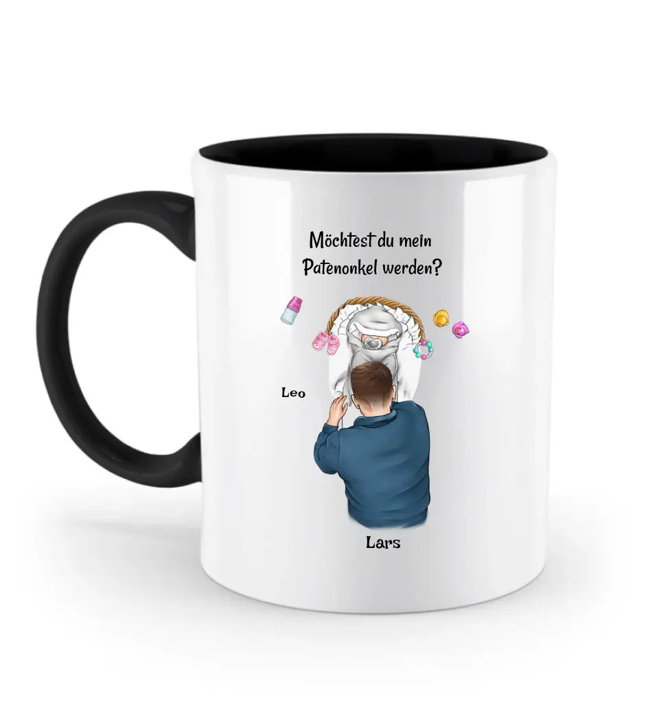 Tasse Patenonkel fragen Geschenk personalisiert - Cantty