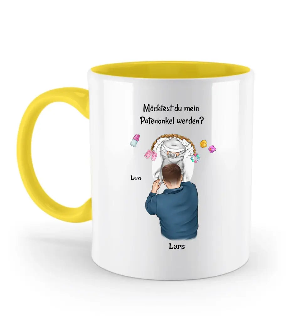 Tasse Patenonkel fragen Geschenk personalisiert - Cantty