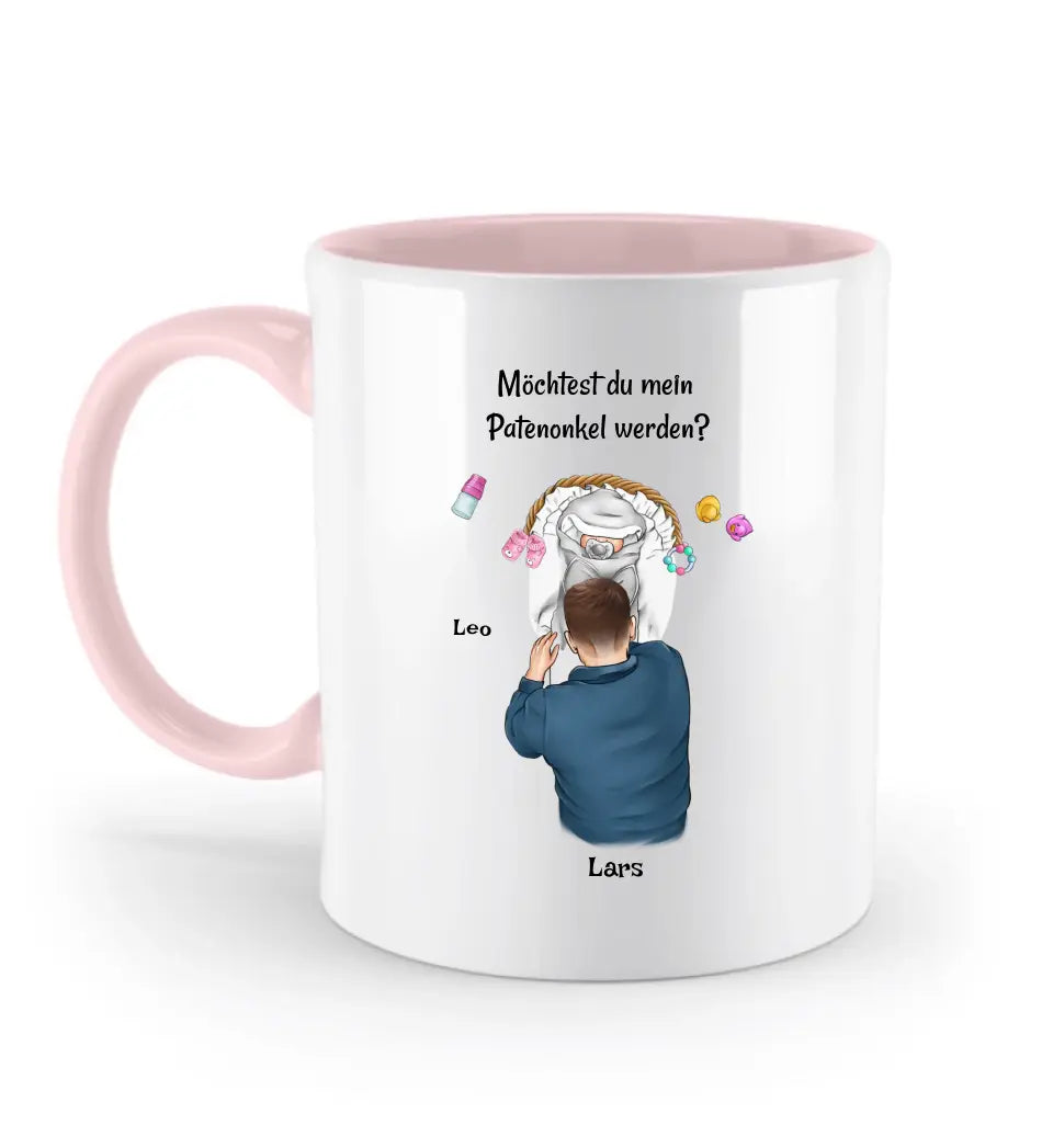 Tasse Patenonkel fragen Geschenk personalisiert - Cantty