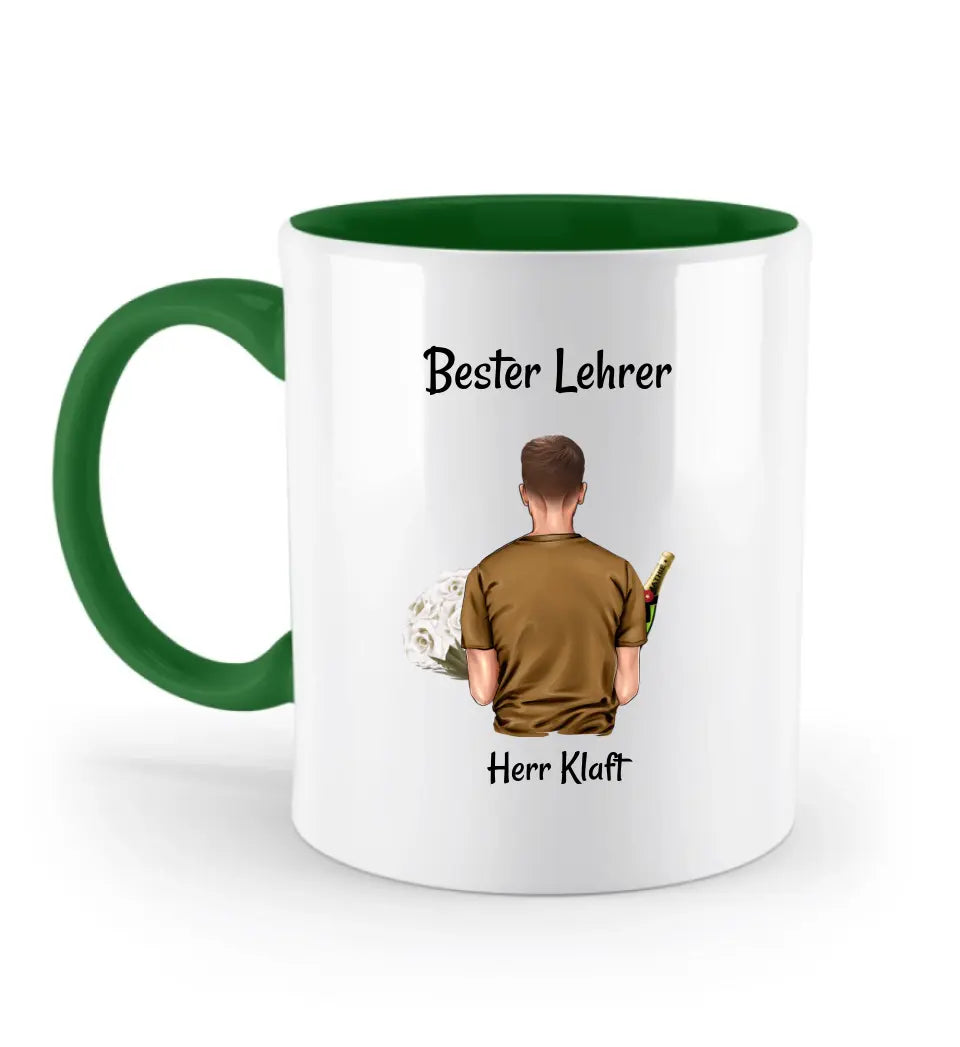 Lehrer Geschenk Abschied Tasse personalisiert - Cantty