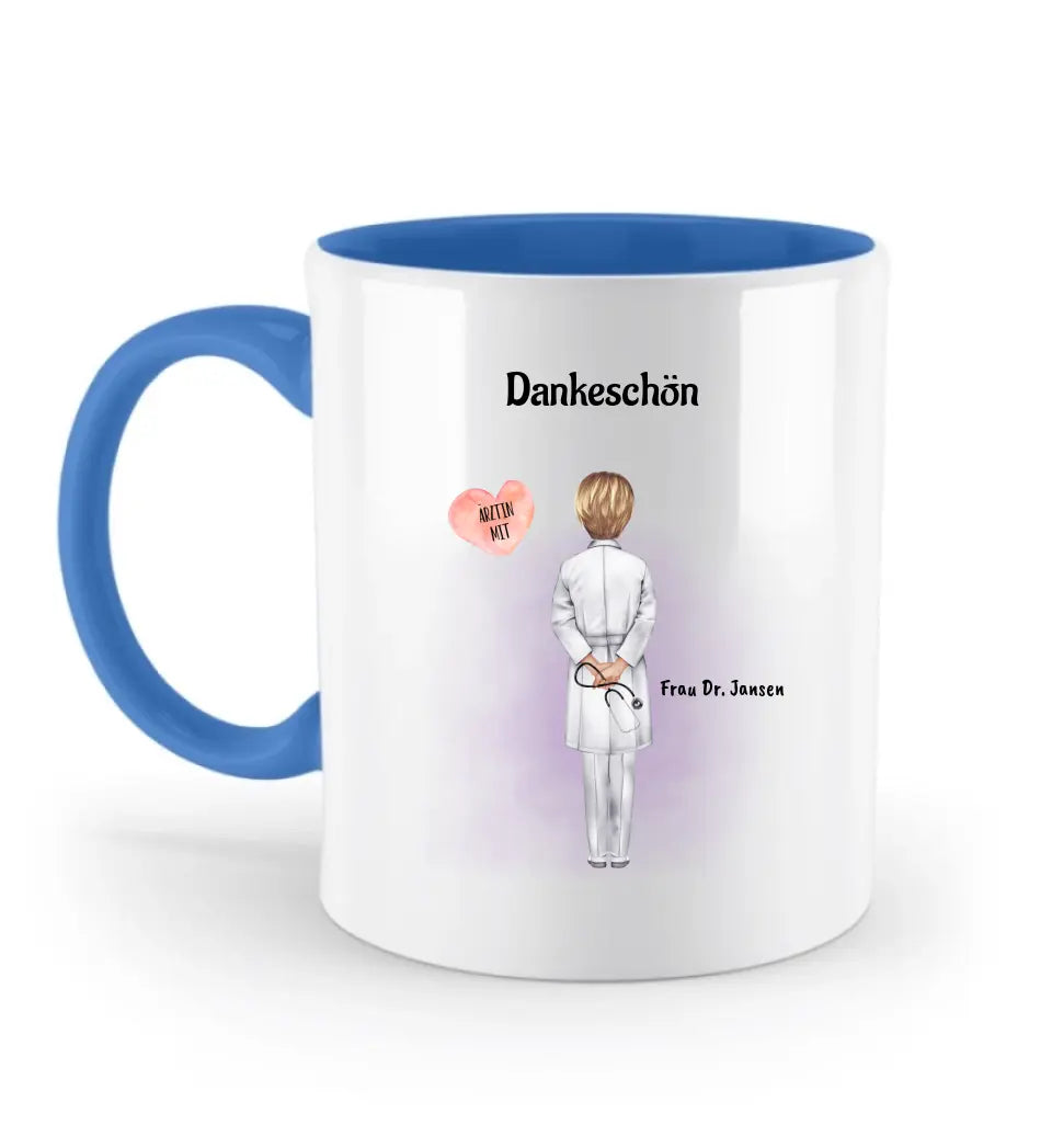 Tasse für Ärztin Danke Geschenk personalisiert - Cantty