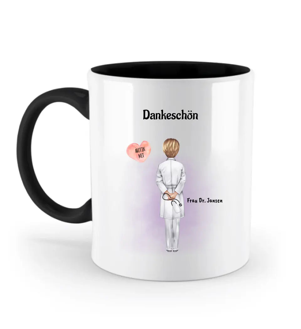 Tasse für Ärztin Danke Geschenk personalisiert - Cantty
