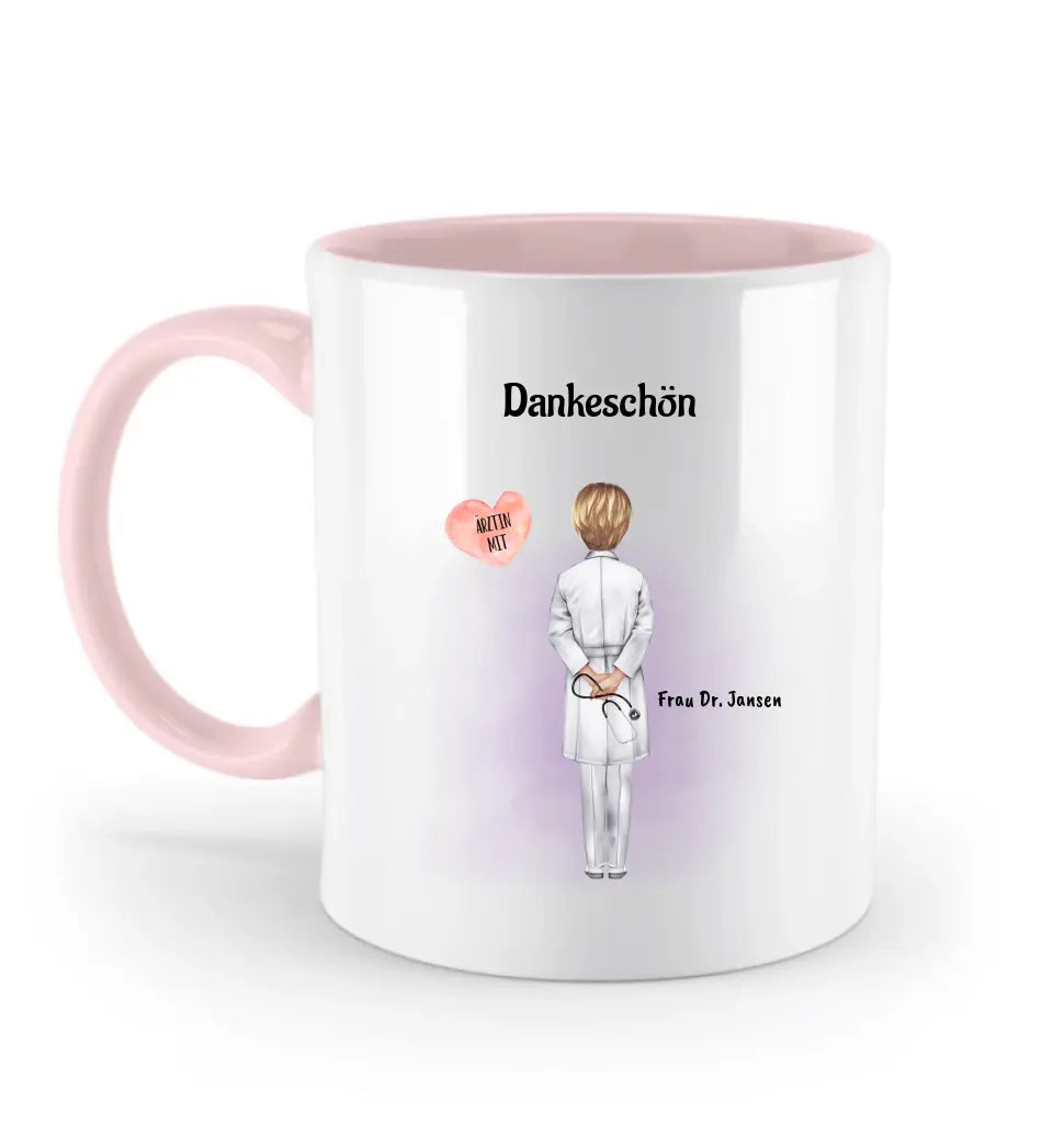 Tasse für Ärztin Danke Geschenk personalisiert - Cantty