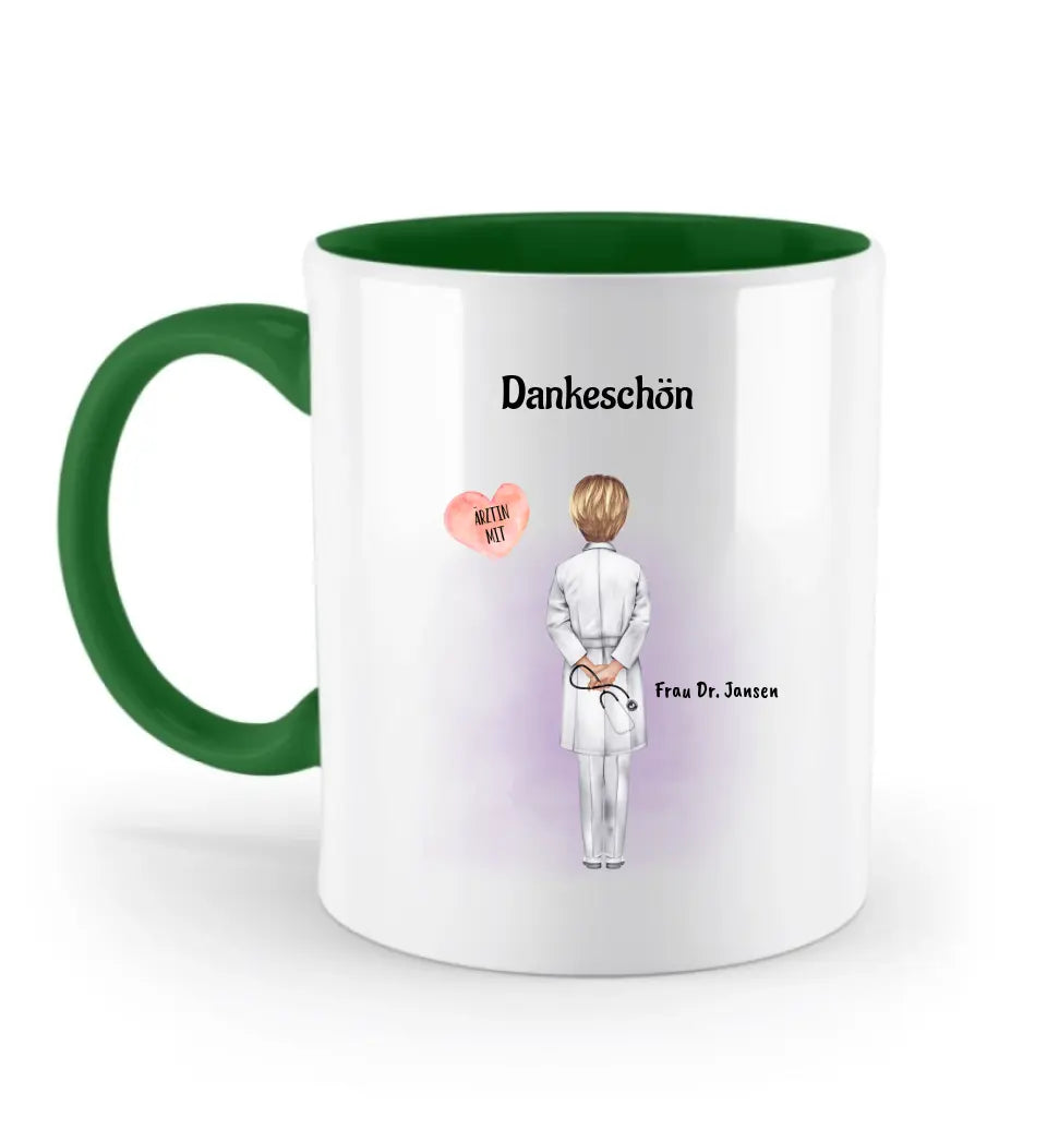 Tasse für Ärztin Danke Geschenk personalisiert - Cantty