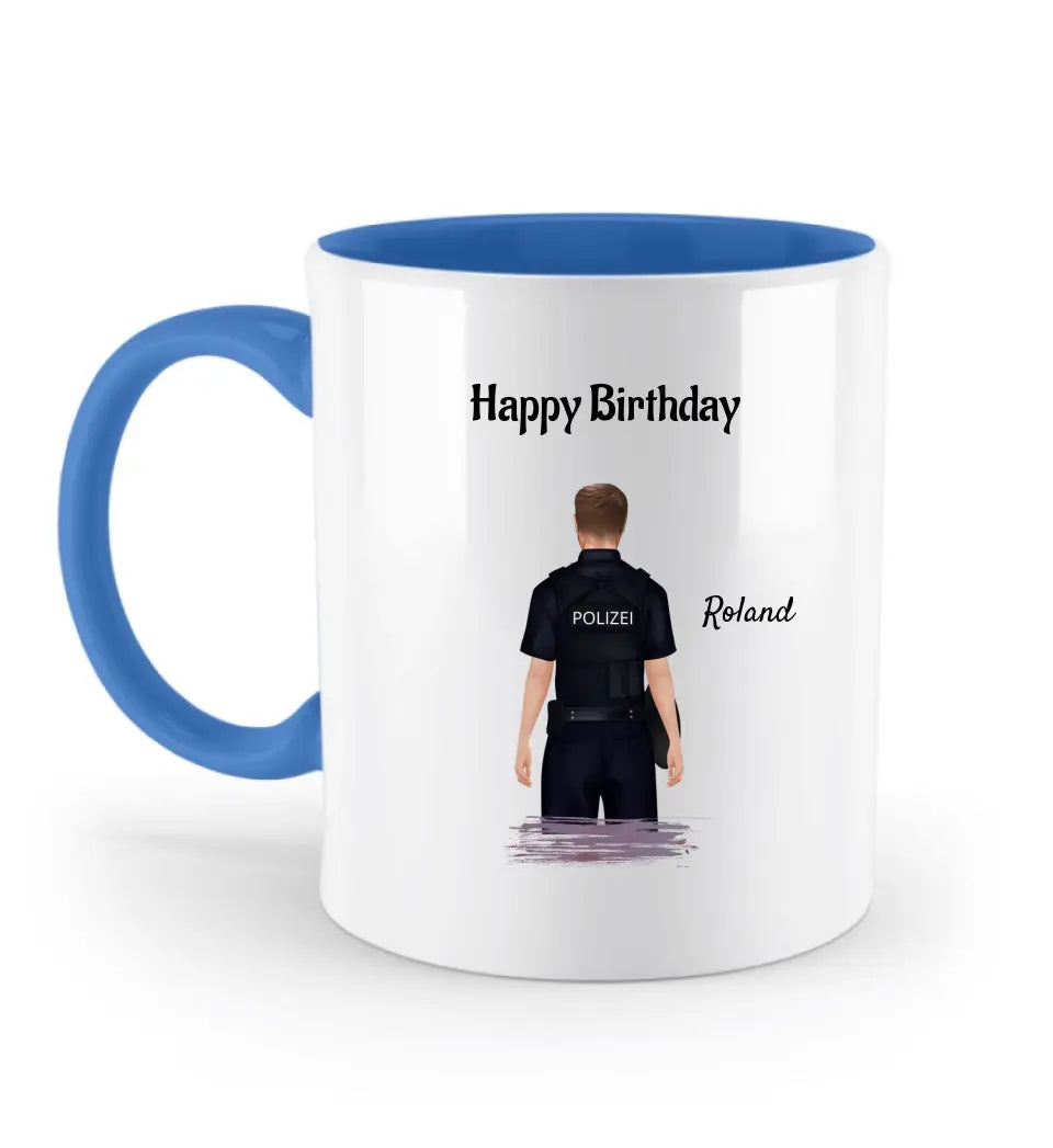 Polizei Tasse Geburtstagsgeschenk personalisiert - Cantty