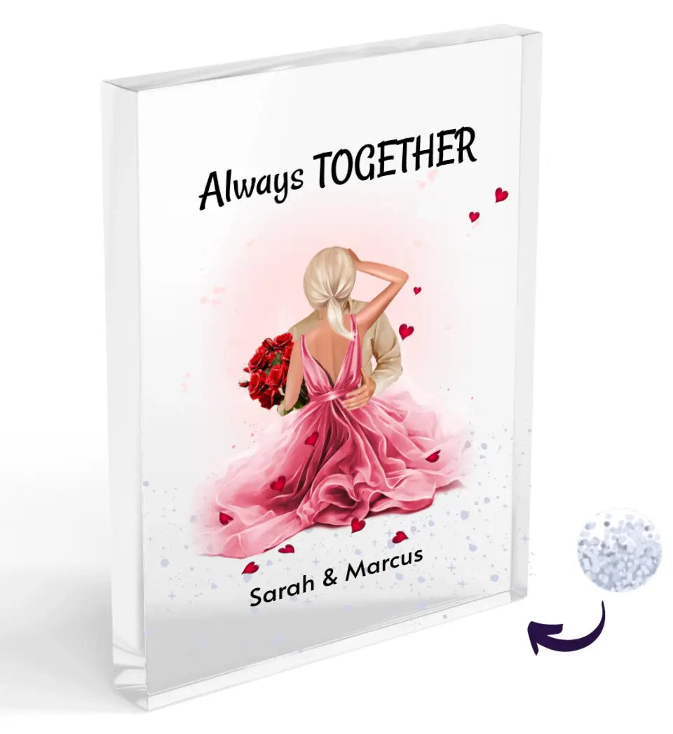 Liebe Geschenk Acrylglas personalisiert - Cantty