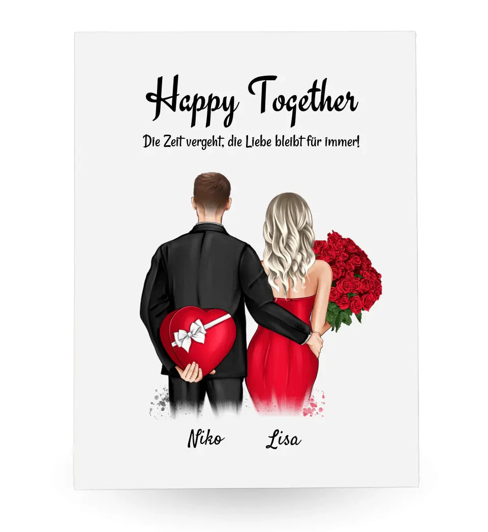 Jahrestag & Hochzeitstag Acrylglas Geschenk für Pärchen - Cantty
