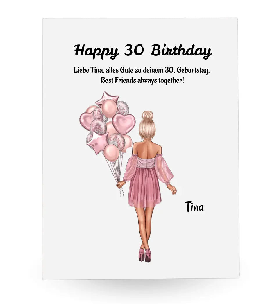 Acrylglas Geschenk für Frau zum Geburtstag - Cantty