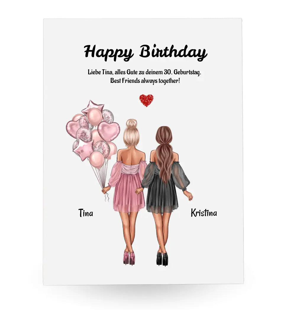 Freundin Acrylglas Geschenk personalisiert - Cantty