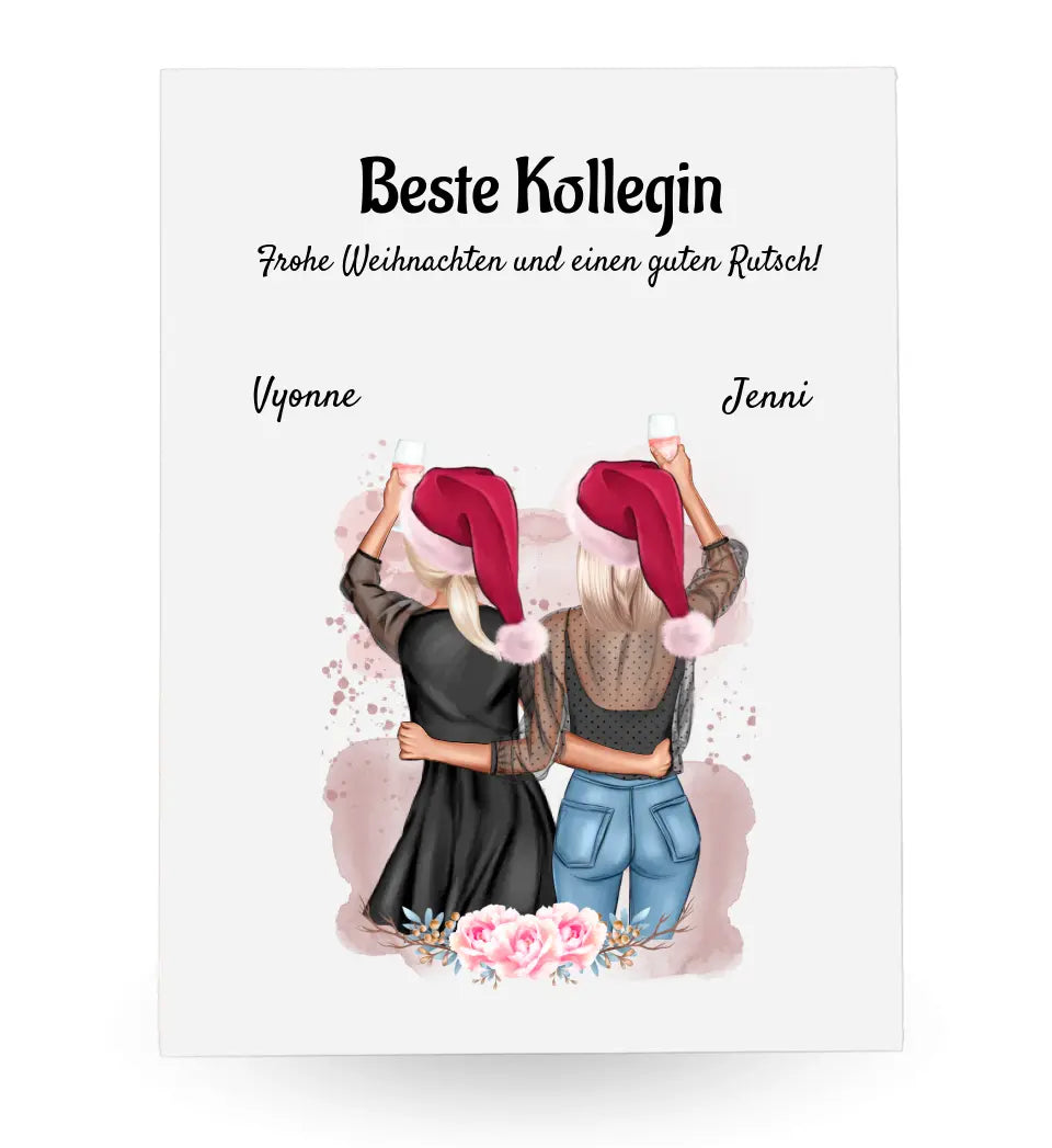 Lieblingskollegin Geschenk zu Weihnachten Acrylglas Bild - Cantty