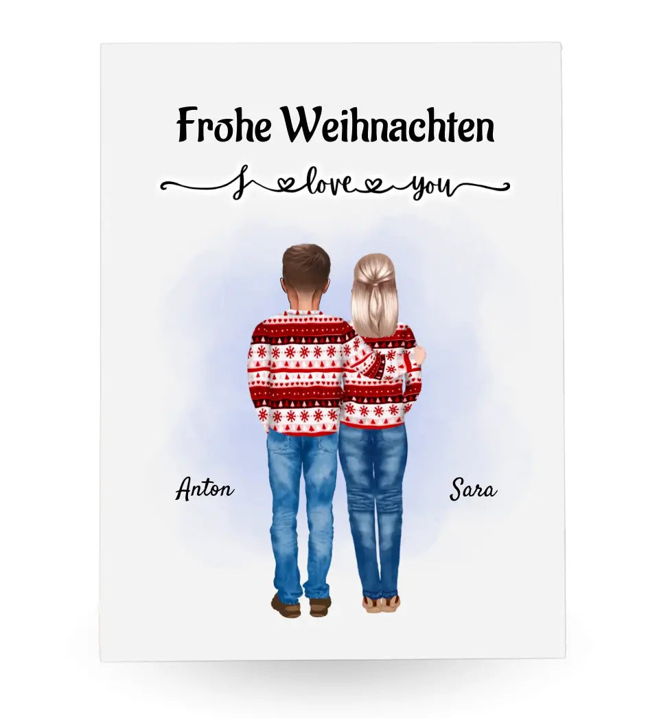 Acrylglas Weihnachtsgeschenk Eltern Bild personalisiert - Cantty