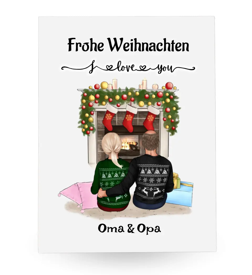 Personalisiertes Acrylglas Oma & Opa Geschenk Weihnachten - Cantty