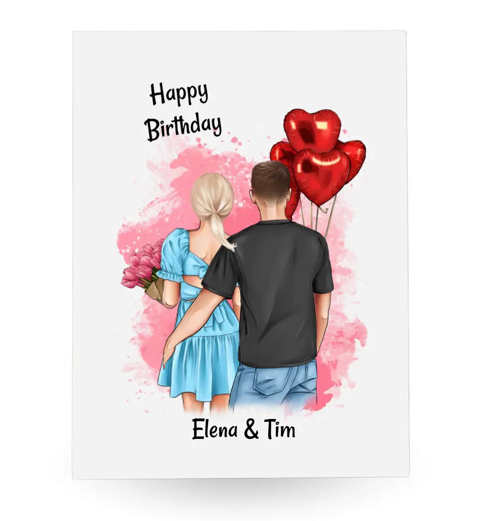 Freundin Geschenk Geburtstg Acrylglas personalisiert - Cantty