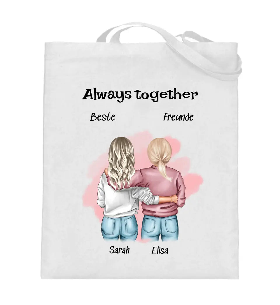 Beste Freundin Jutebeutel Tasche Geschenk gestalten - Cantty
