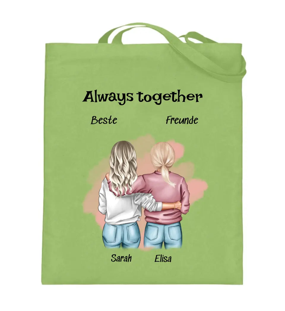 Beste Freundin Jutebeutel Tasche Geschenk gestalten - Cantty