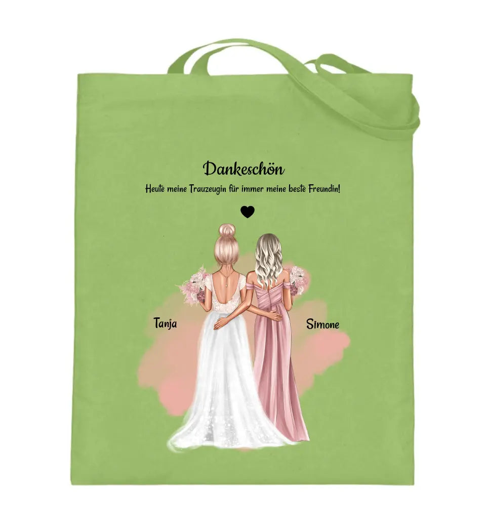 Trauzeugin Danke Jutebeutel Geschenk personalisiert - Cantty